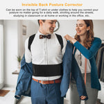 Unisex Posture Corrector Support Magnetic Lumbar Back Posture Support Belt Adjustable Upper Back Braces Clavicle Shoulder Brace Belt Pain Relief Therapy