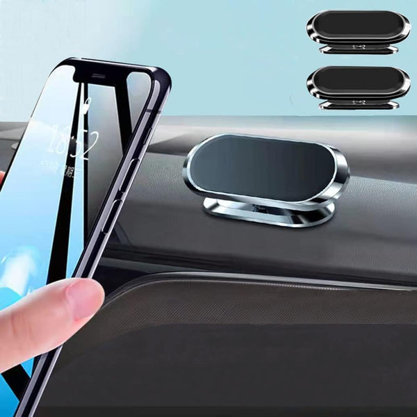 2 Pack Strong Magnetic Car Phone Holder Upgrade Powerful Magnet 360 Degree Rotation Universal Stable Car Cell Phone Mount Compatible With All Mobile Phones